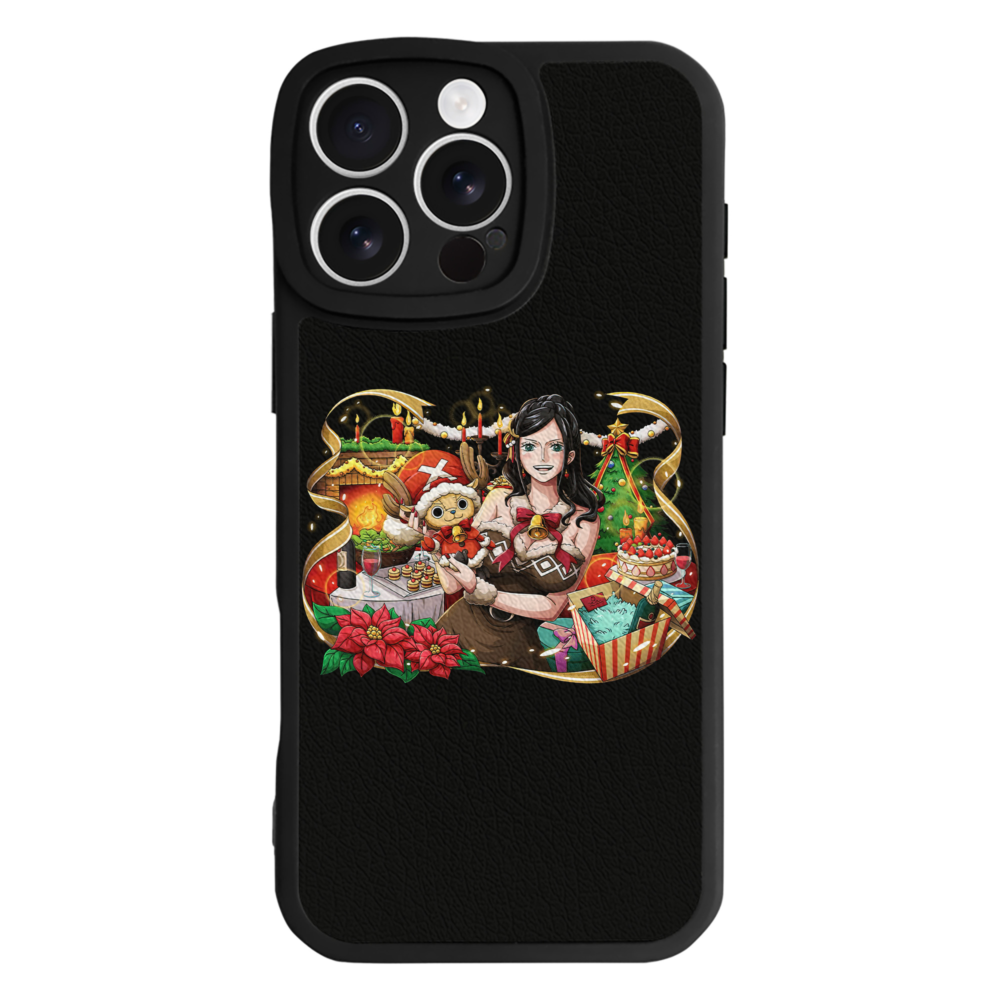 （画像用） ワンピース ニコ・ロビン ONE PIECE Nico Robin 【iPhone 16シリーズ対応】シリコンスマホケース（レザー調） 材質：シリコン